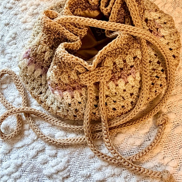 THE SAK Crochet Drawstring Crossbody Bag - Picture 3 of 11